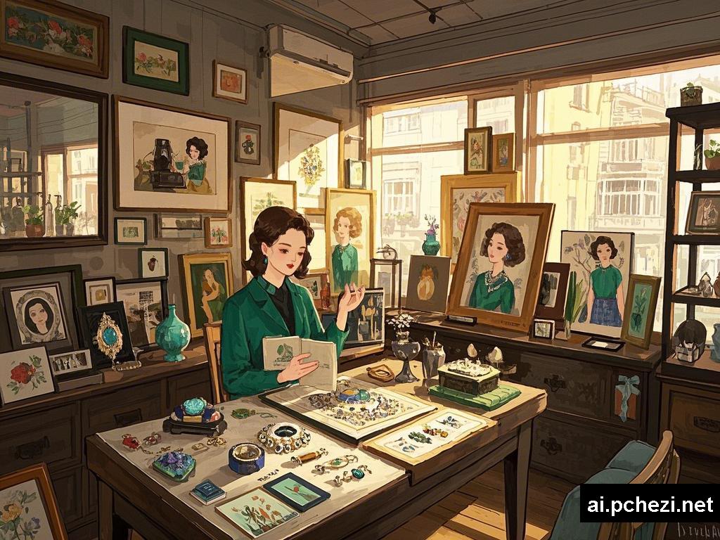 复古珠宝与插画背后的故事