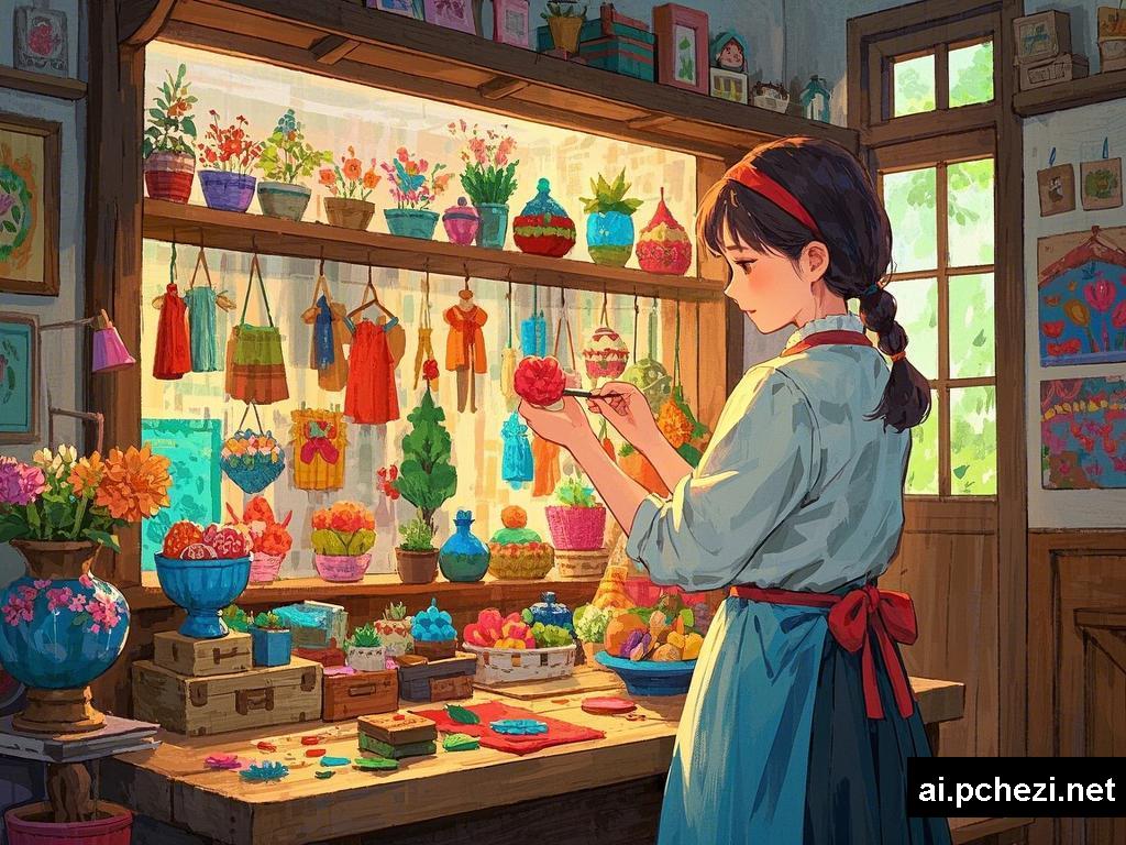 用色彩与爱编织的故事