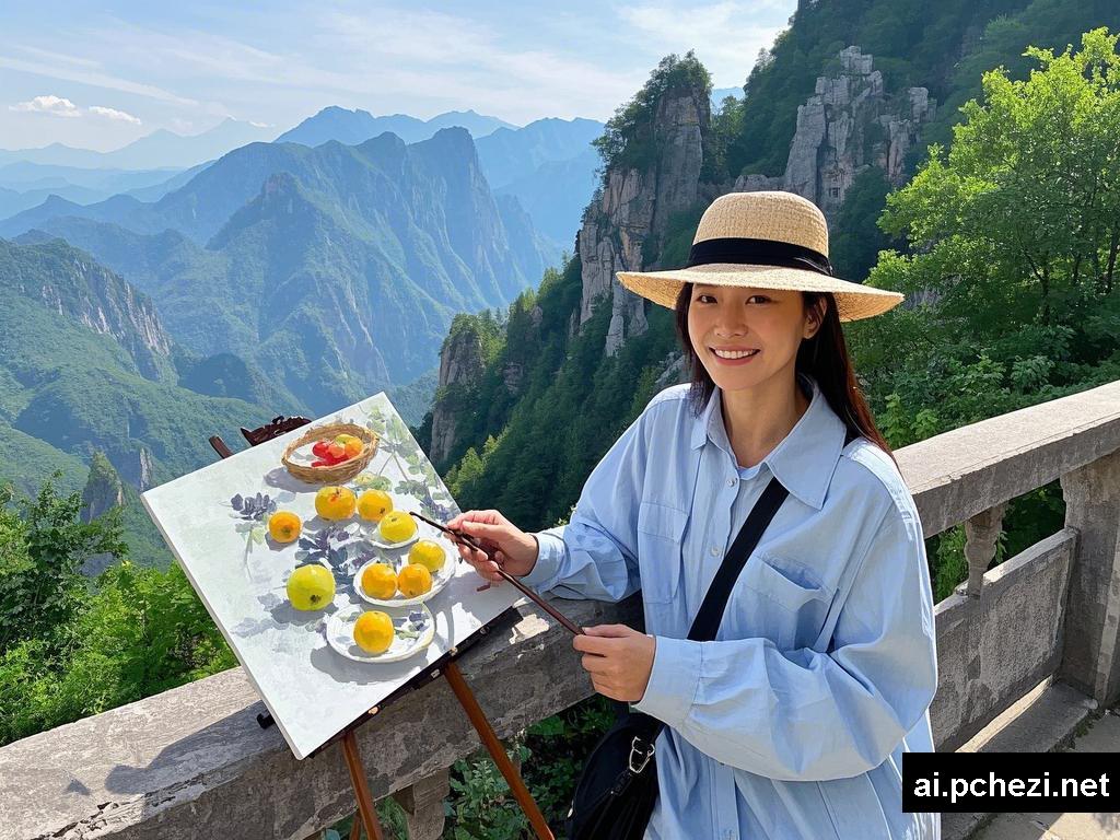 山水间的浪漫邂逅