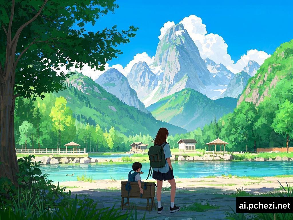 山水间的插画恋曲