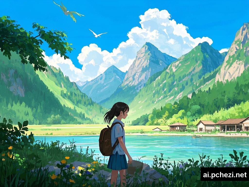 山水间的插画恋曲